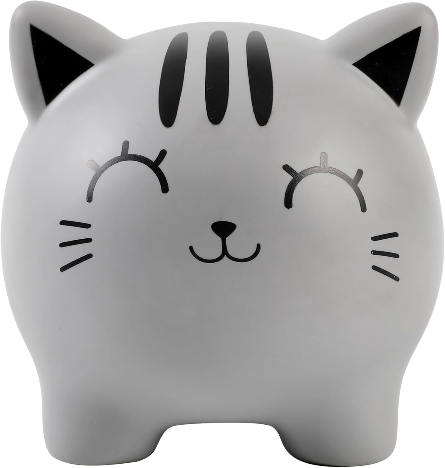 Grey Cat Piggy Bank