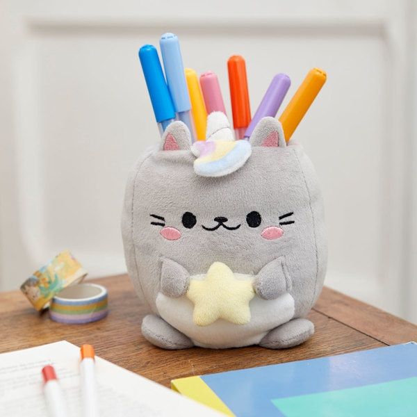 Fluffy Plush Stationery Holder