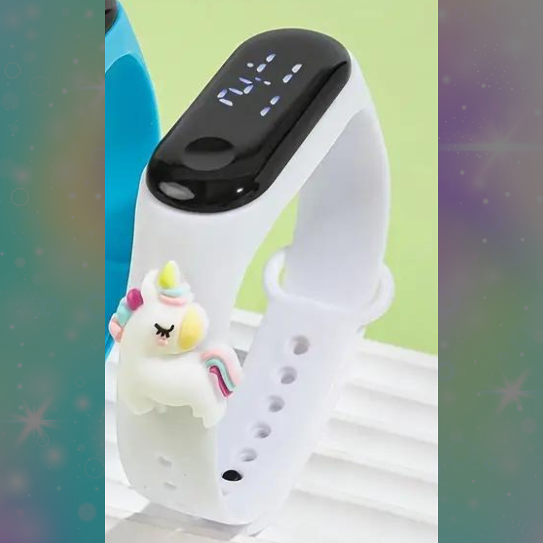 Kids' Digital LED Silicone Wrist Watch - Unicorn