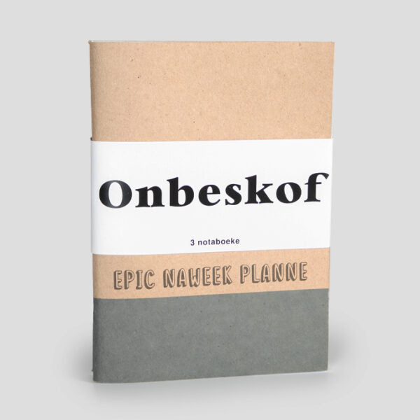 Onbeskof Afrikaans Notebook Set