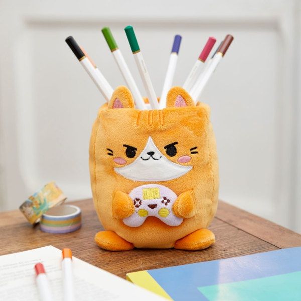 Fluffy Plush Stationery Holder