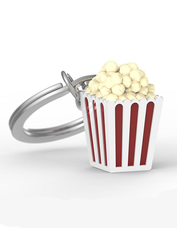 Stainless Steel Keyring - Popcorn