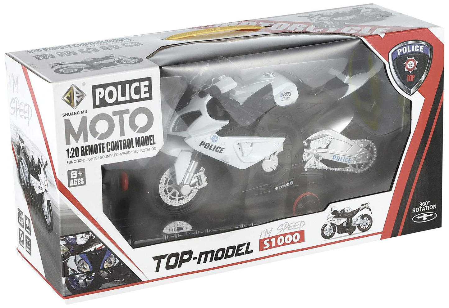 Remote Controlled (RC) Police Motorbike