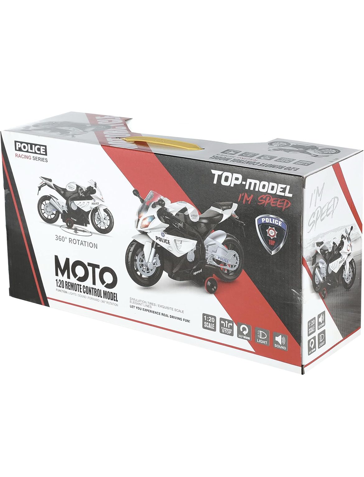 Remote Controlled (RC) Police Motorbike