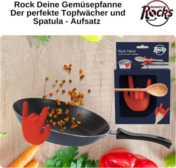 Rock Hand Spoon Rest & Pot Lid Holder