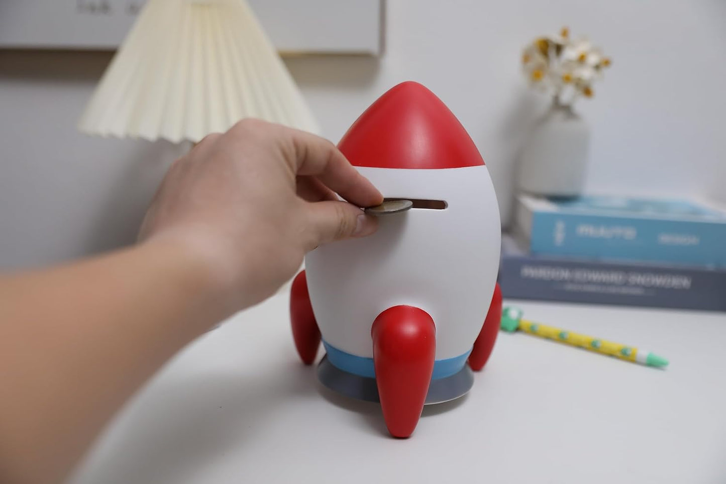 Rocketship Piggy Bank