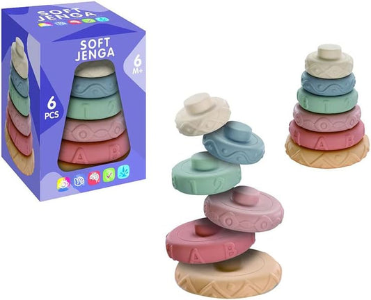 Soft Jenga Silicone Stacker Toy