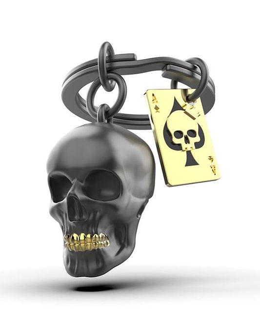 Stainless Steel Keyring - Skull