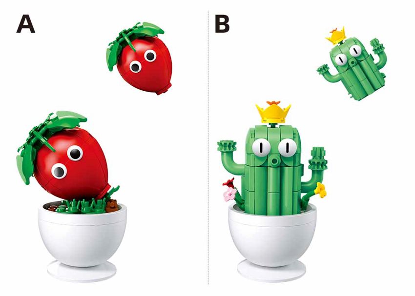 Pleyerid Potted Plants Building Blocks Set (Assorted)