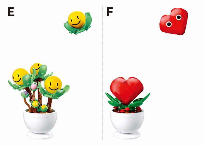 Pleyerid Potted Plants Building Blocks Set (Assorted)