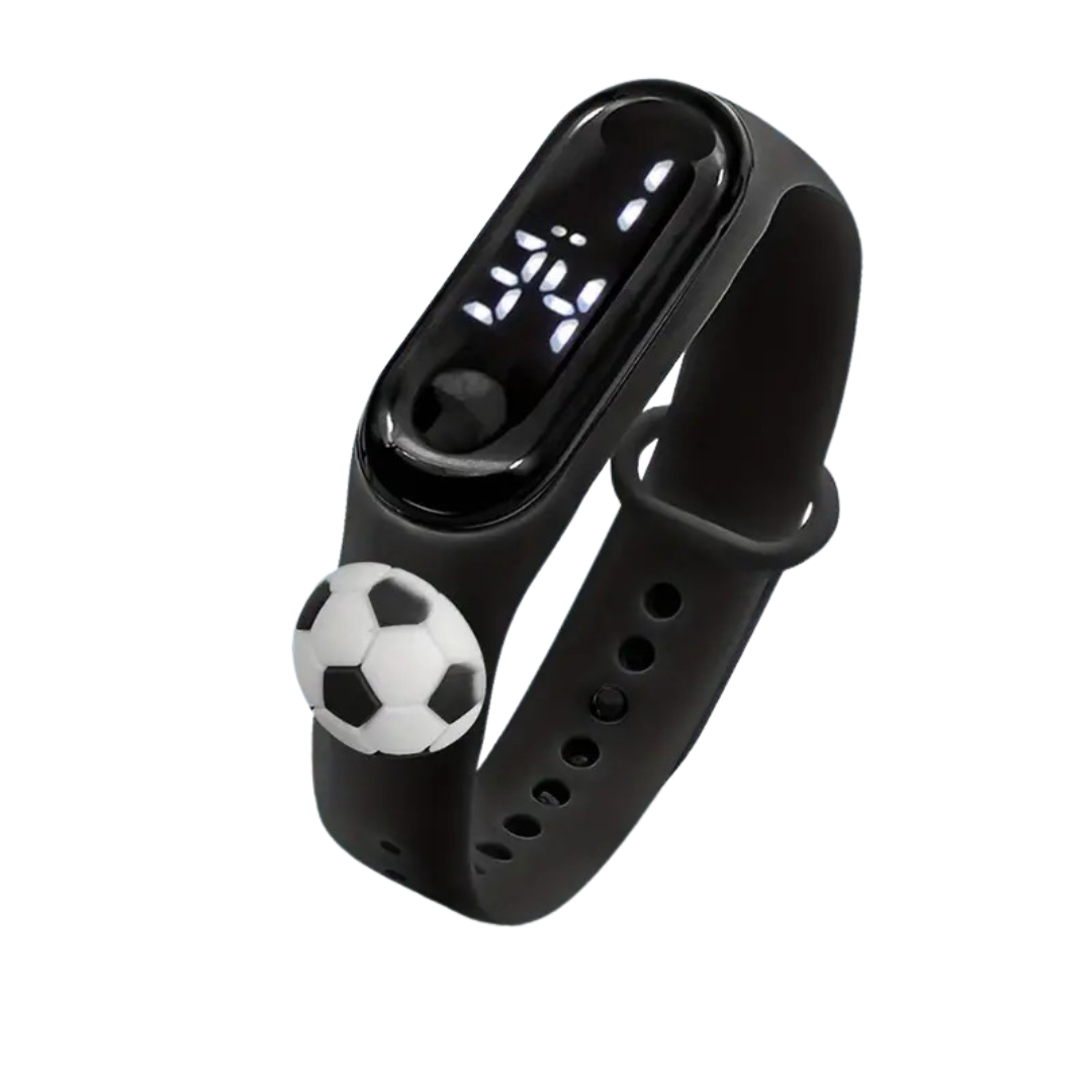 Kids' Digital LED Silicone Wrist Watch - Soccer Ball