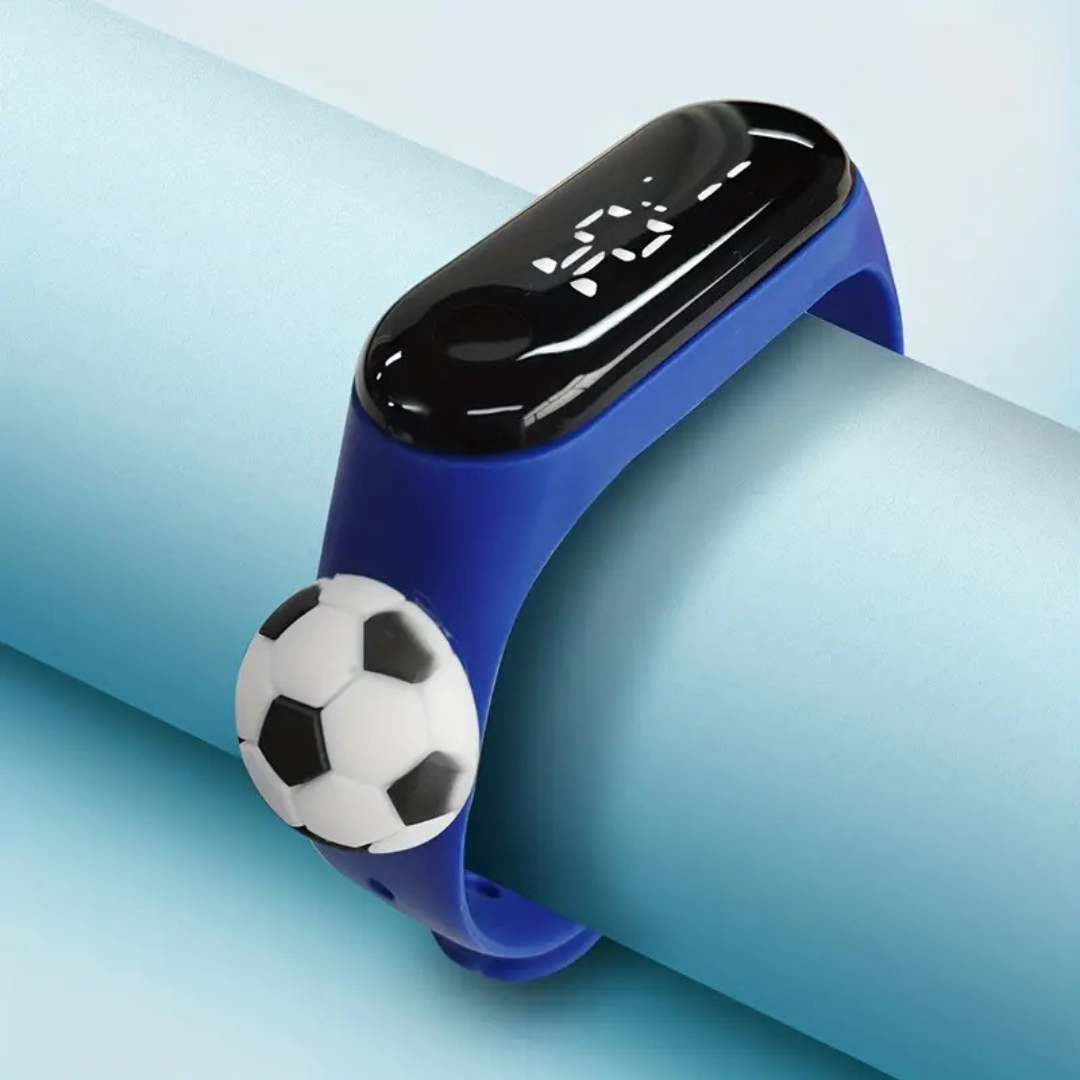 Kids' Digital LED Silicone Wrist Watch - Soccer Ball