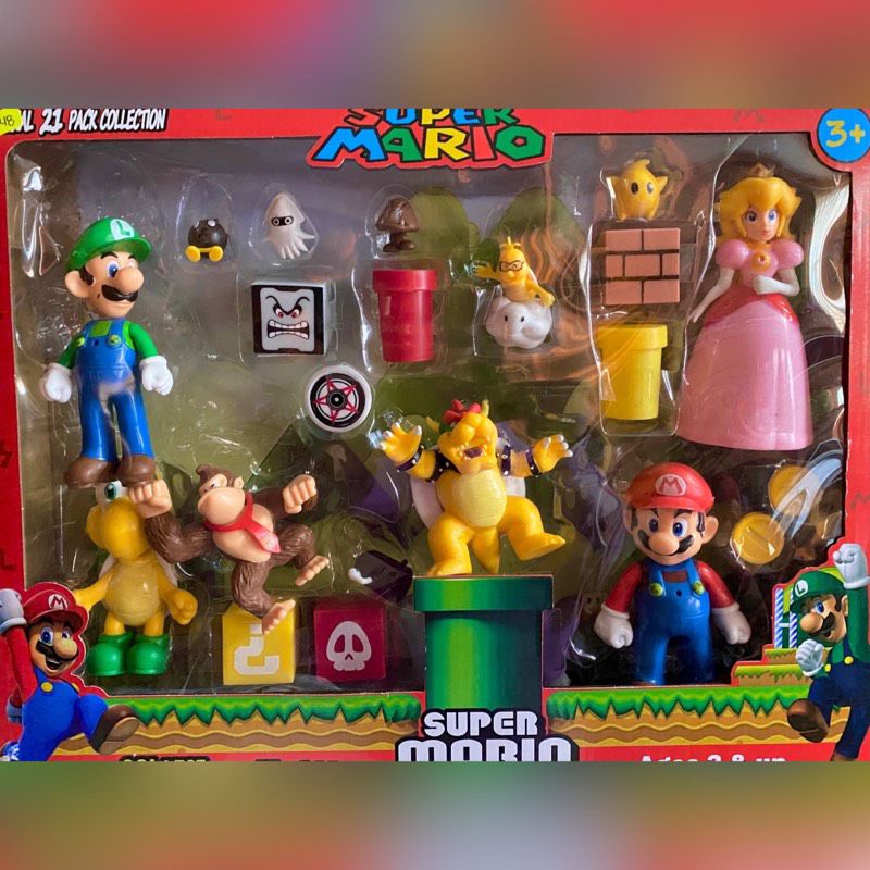 Lot 7 Figurines Univers Super Mario Bros - Super Mario